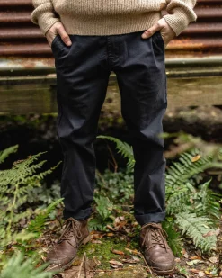 Pantalon en coton bio 365 - Noir délavé