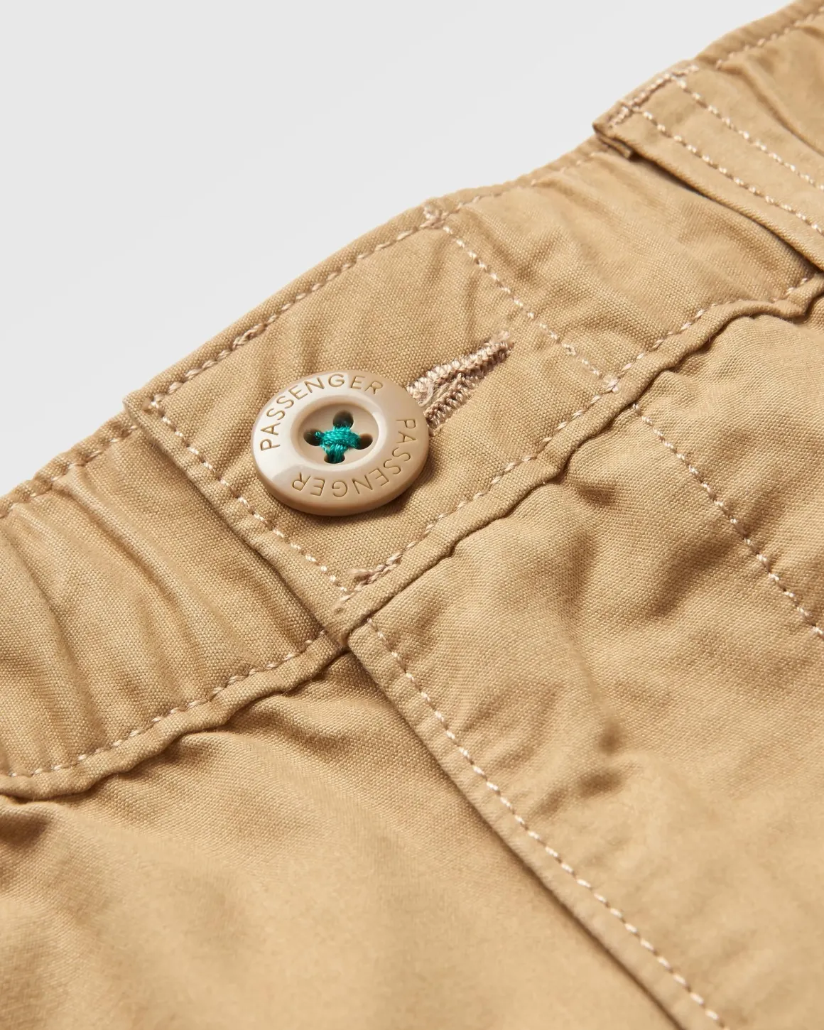 Pantalon en coton bio Chance - Biscuit