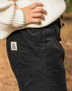 Pantalon en velours côtelé recyclé Compass - Noir