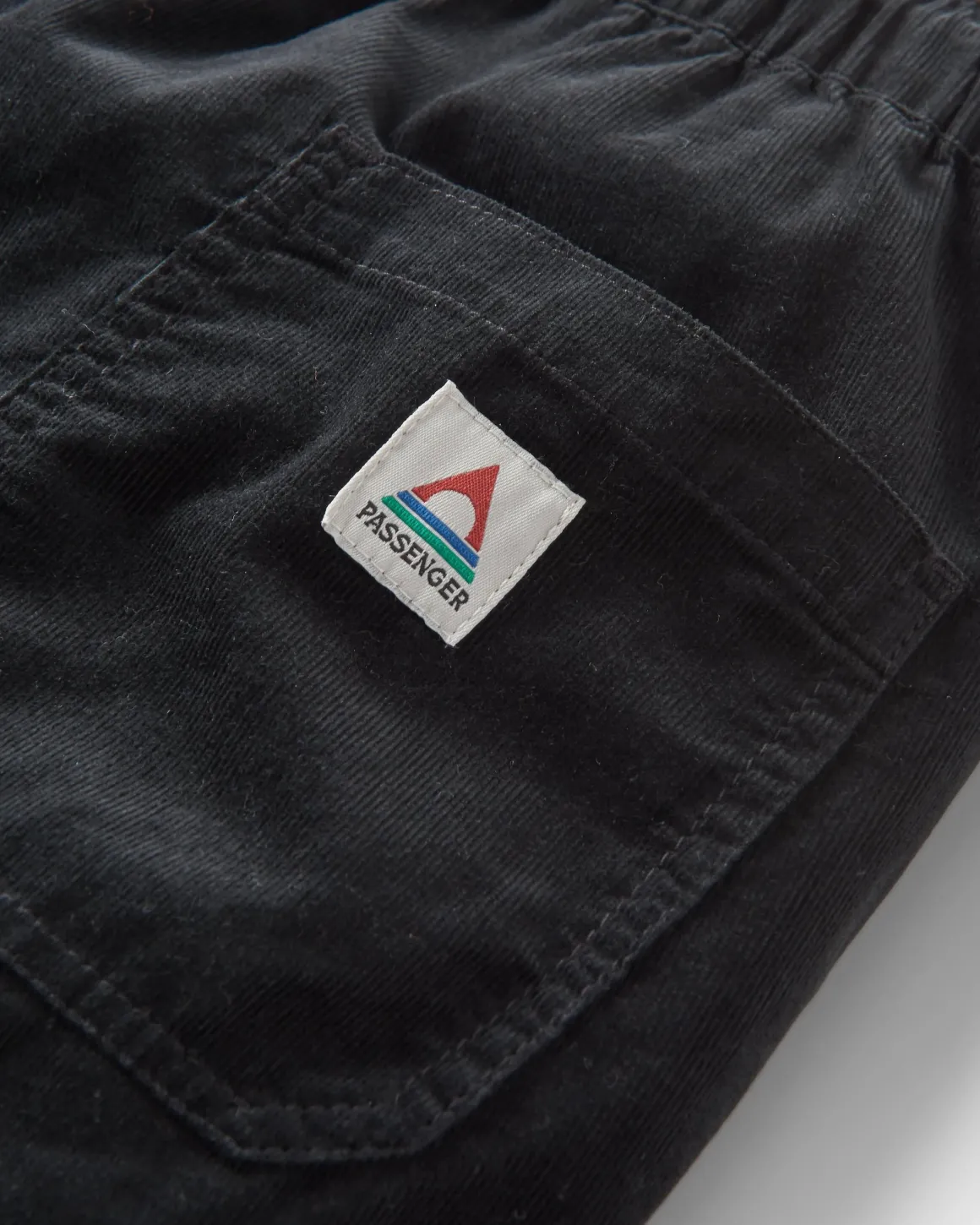 Pantalon en velours côtelé recyclé Compass - Noir