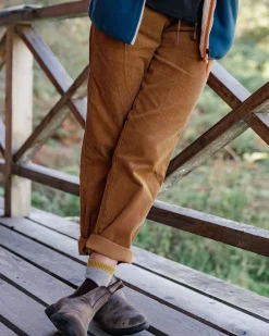 Pantalon en velours côtelé recyclé Compass - Coconut