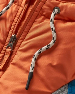 Polaire à Capuche et Demi-Zip Woodland - Gris Chiné / Bleu Tidal