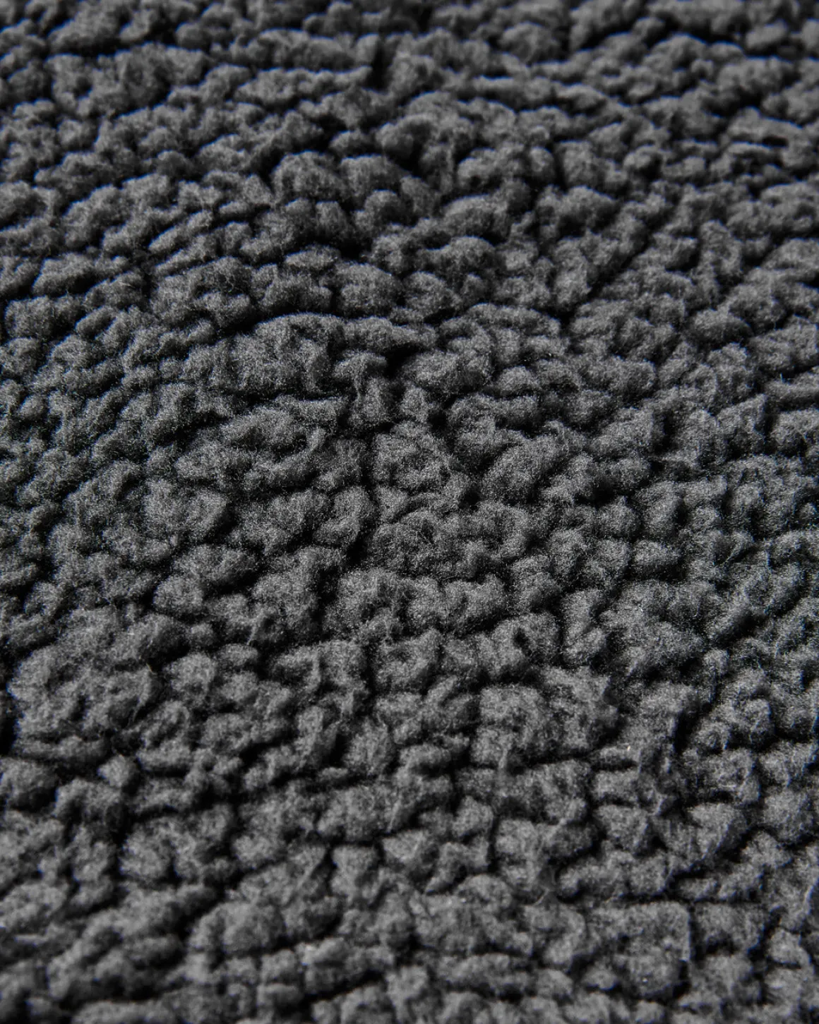 Poncho de surf doublé en sherpa recyclé - Noir/ Kaki