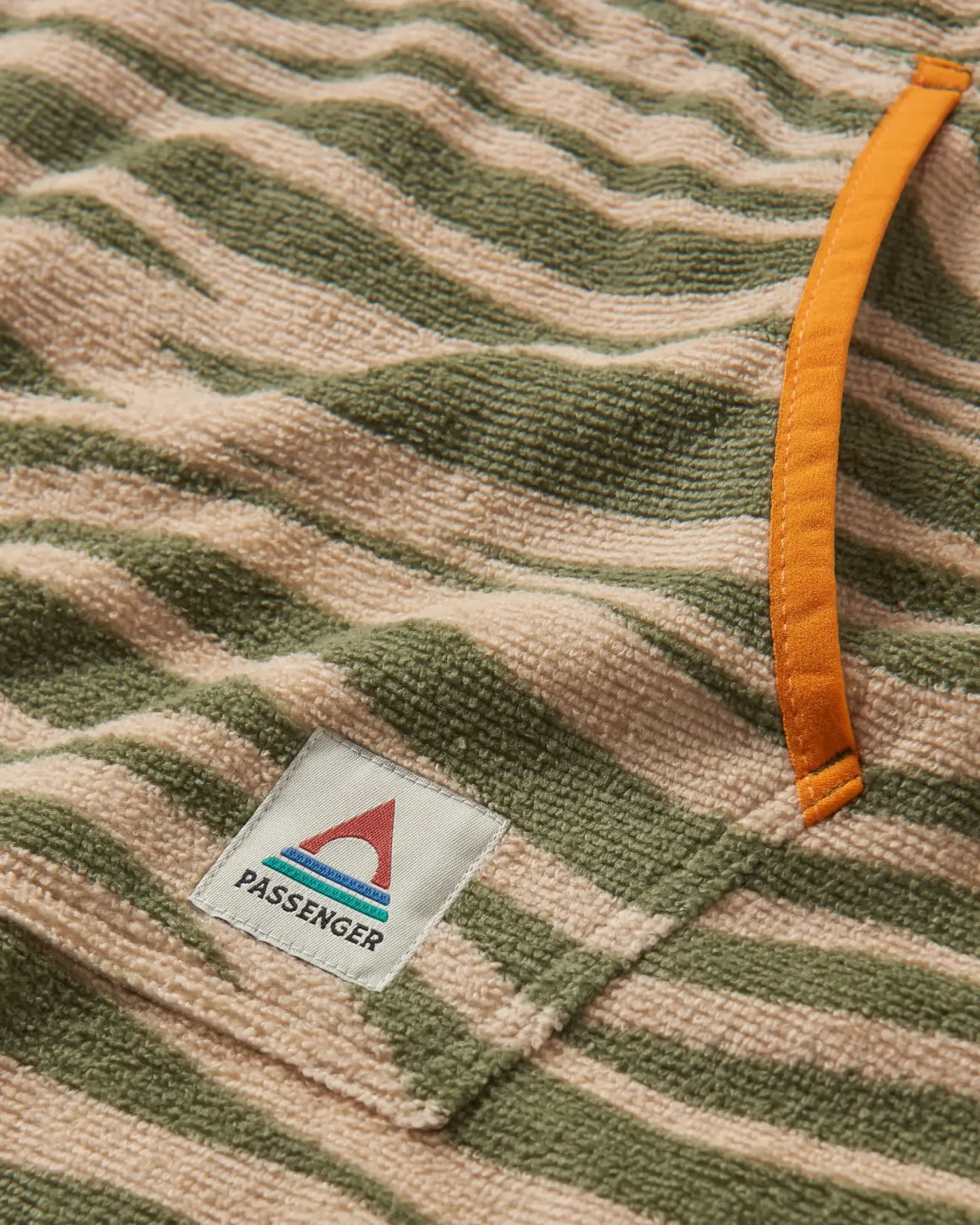 Poncho de surf en serviette recyclée Tulum - Strata Khaki