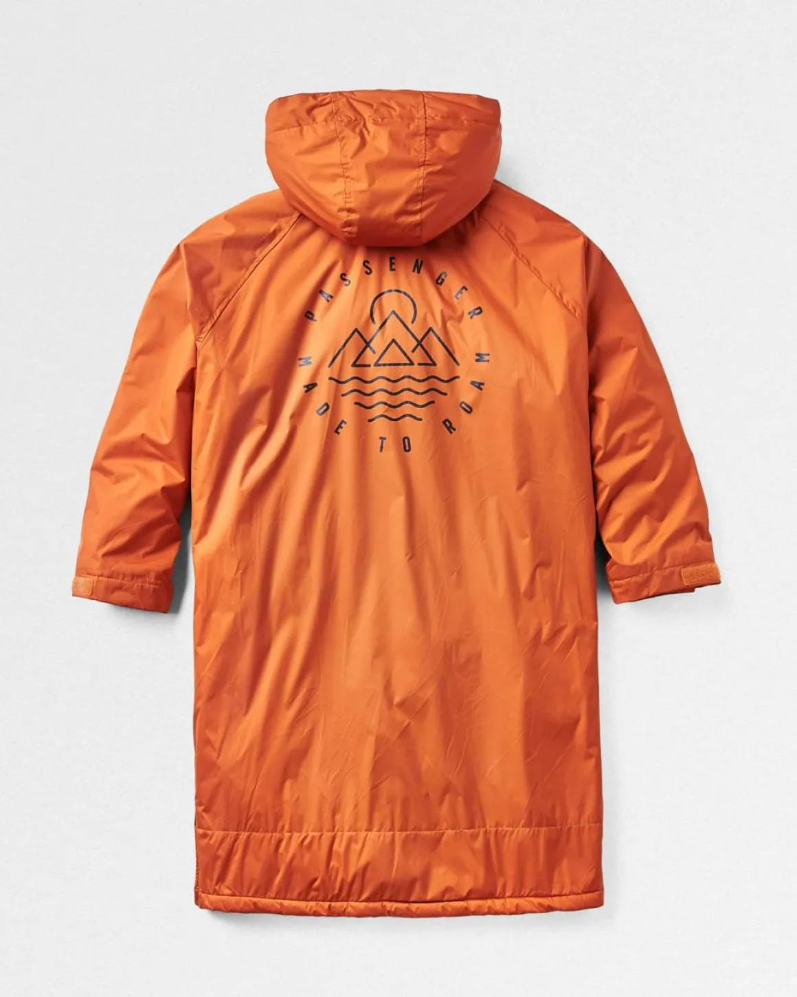 Poncho de surf Escapism Recyclé doublé en Sherpa - Rouille