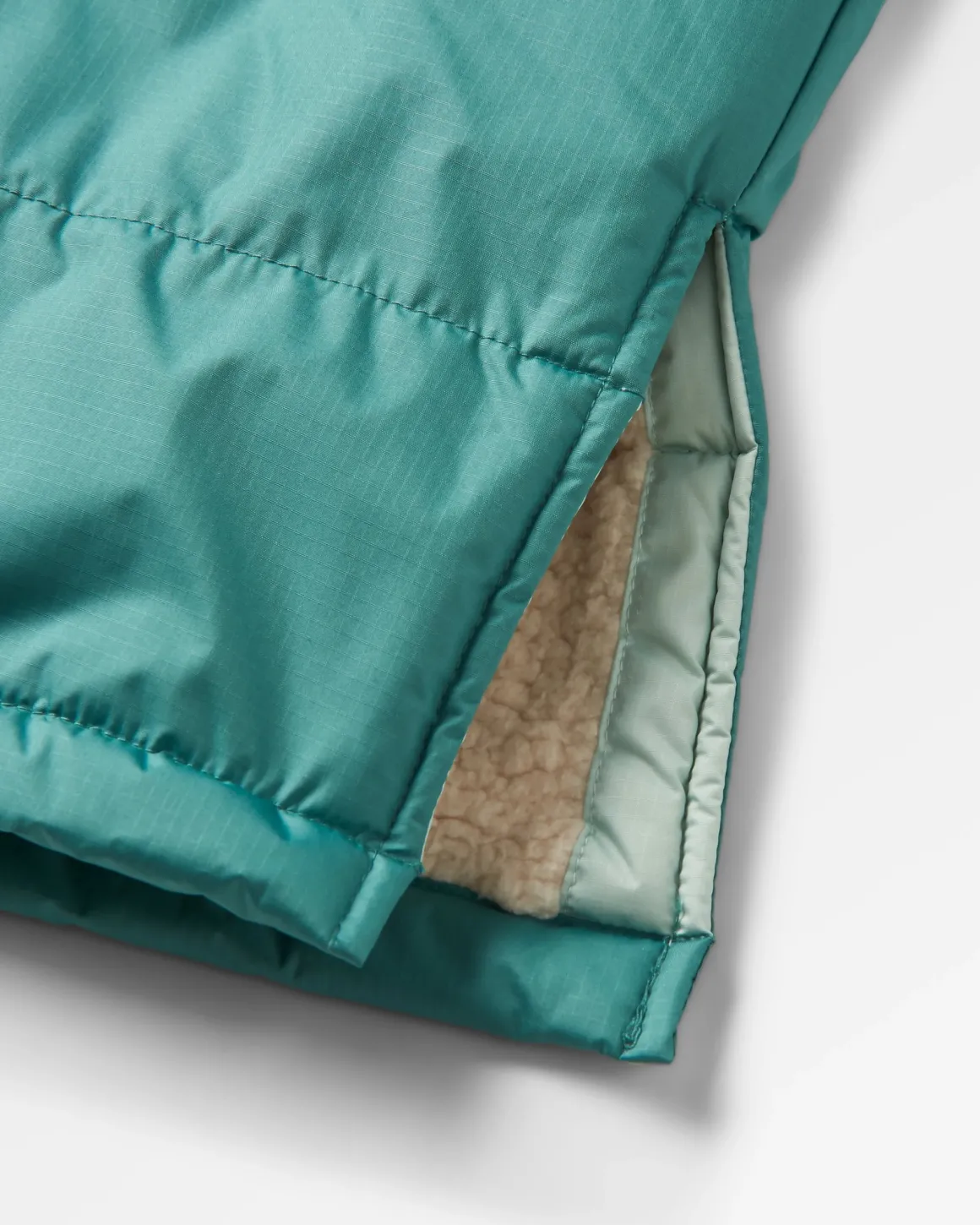 Poncho de surf recyclé doublé en sherpa Waves - Surf Spray/Deep Sea