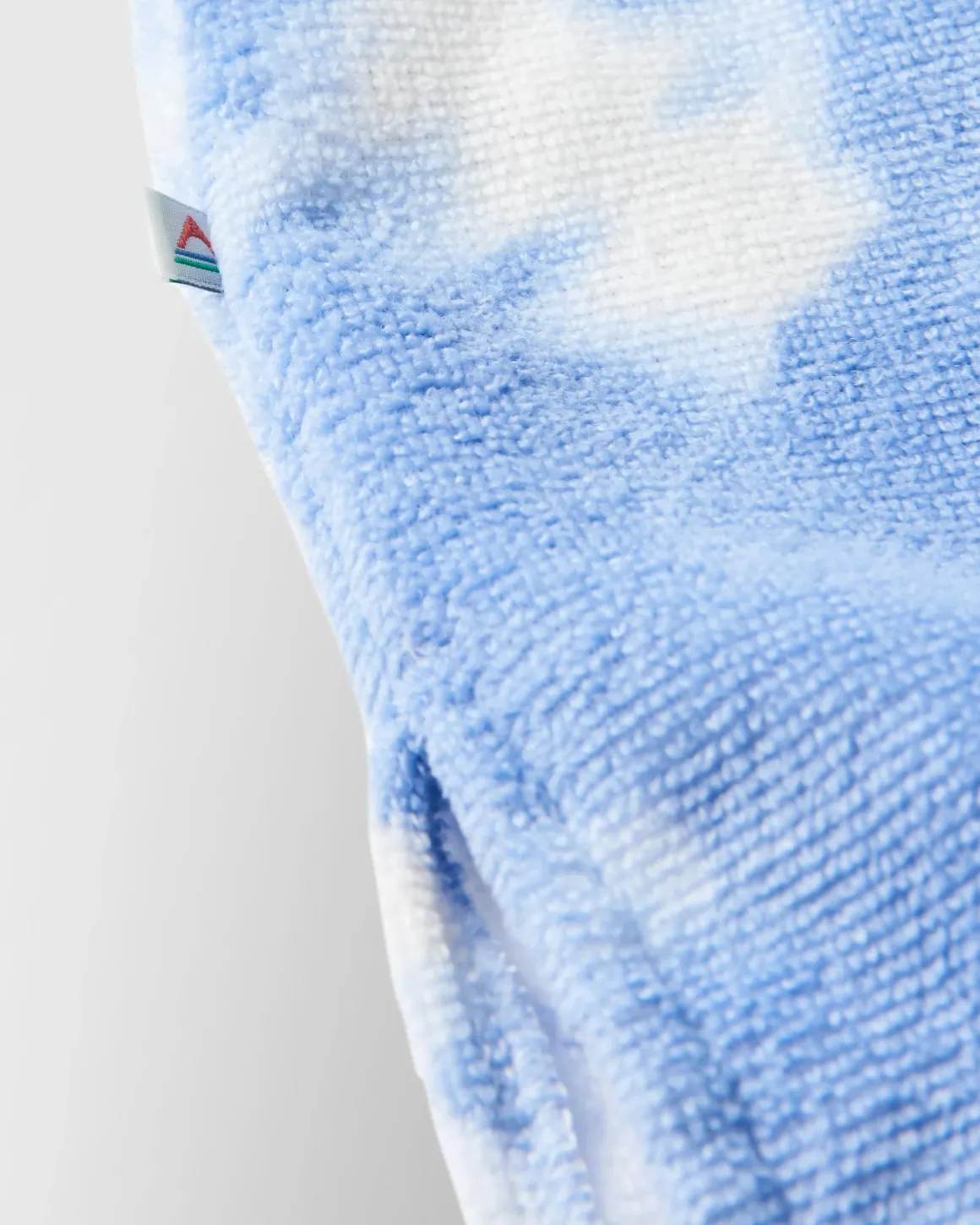 Poncho en Serviette Recyclée Tulum - Tie Dye Bleuet