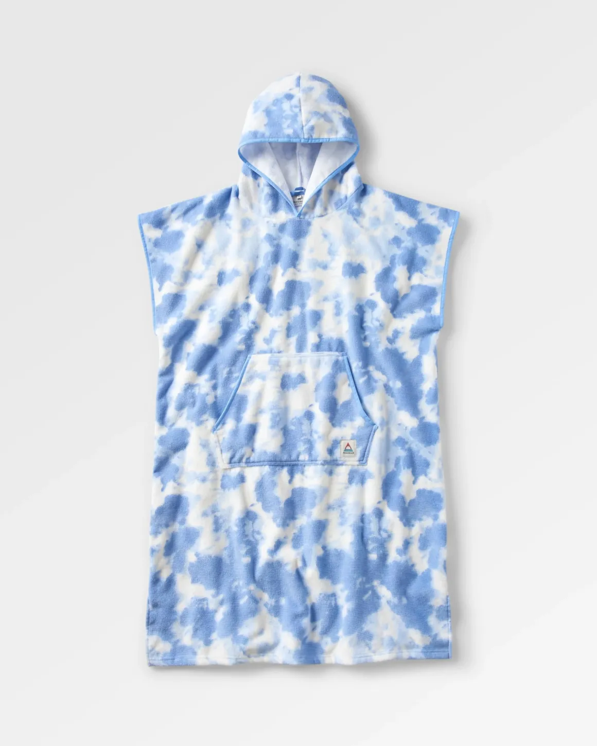 Poncho en Serviette Recyclée Tulum - Tie Dye Bleuet