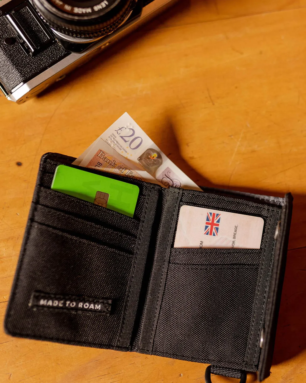 Portefeuille Recyclé de Poche - Noir