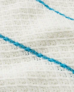 Pull Bio Tricoté - Rayures Bleu Pool