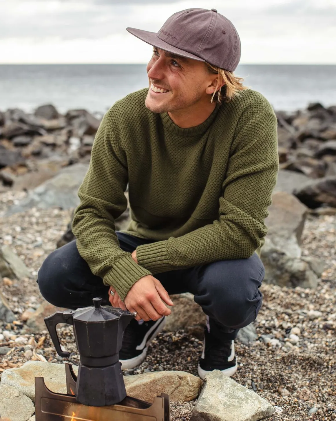 Pull en maille Swell - Kaki