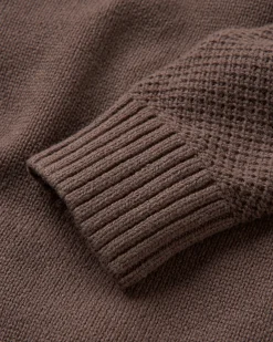 Pull en Tricot Décontracté - Café