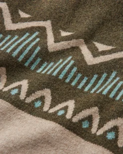 Pull en tricot recyclé d'ortie - Kaki