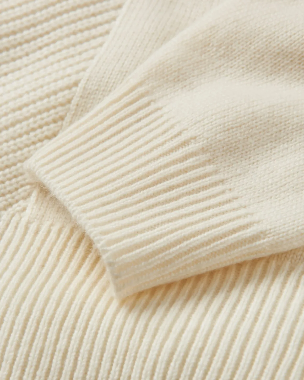 Pull Hideout Oversized en maille recyclée - Blanc cassé