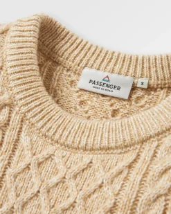 Pull Juniper en maille recyclée - Biscuit