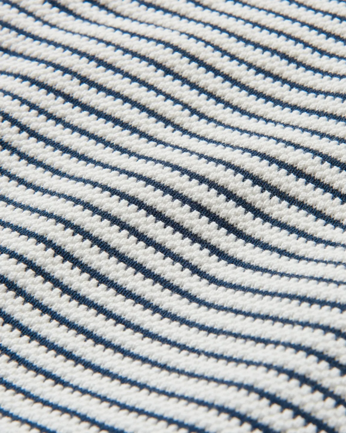 Pull Muir en maille bio - Rayures blanc cassé