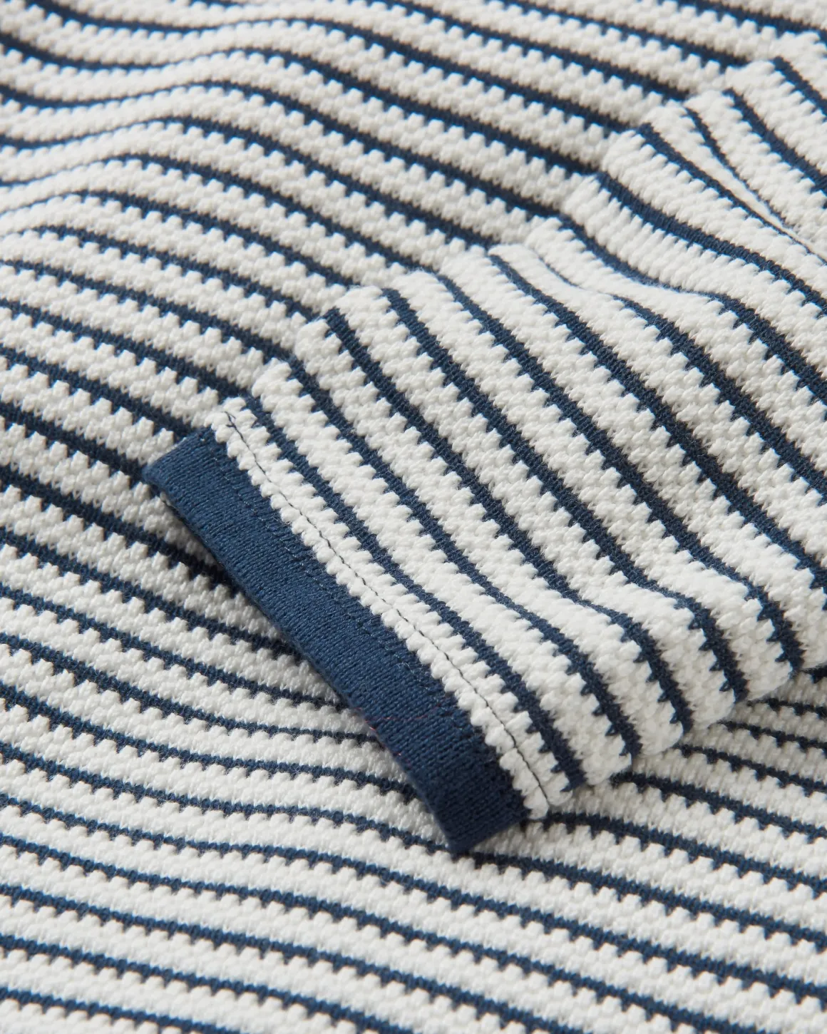 Pull Muir en maille bio - Rayures blanc cassé