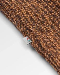 Pull recyclé en maille - Ocre poussiéreux