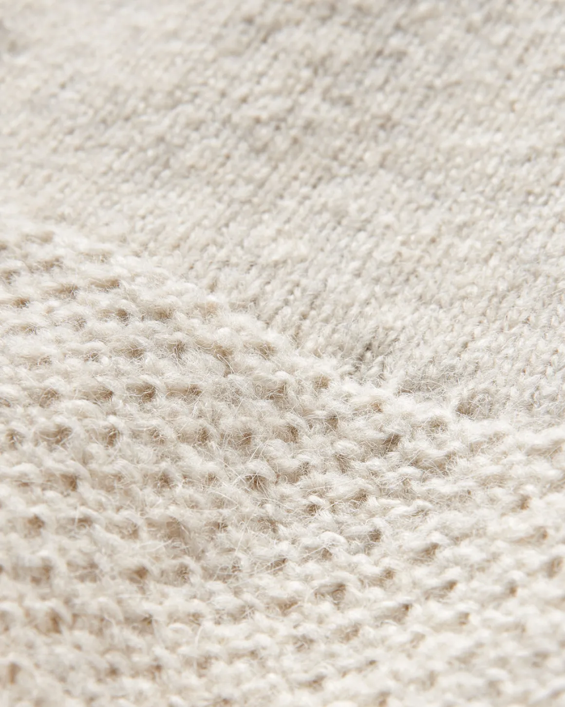 Pull Recyclé Tricoté - Blanc Cassé