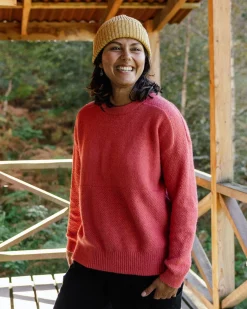 Pull Recyclé Tricoté - Rouge Minéral