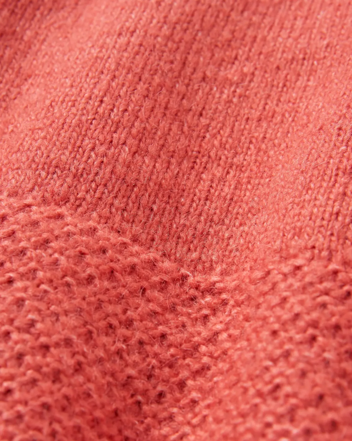 Pull Recyclé Tricoté - Rouge Minéral