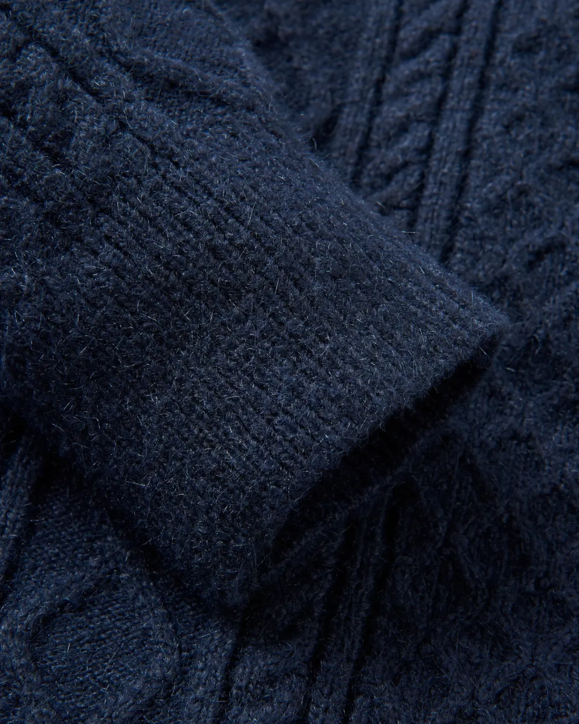 Pull Sandbar en maille torsadée - Bleu marine riche