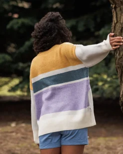 Pull Sunsets Recycled Oversized Knitted Jumper - Marshmallow