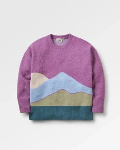 Pull Vista en maille recyclée - Rhubarbe