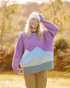 Pull Vista en maille recyclée - Rhubarbe
