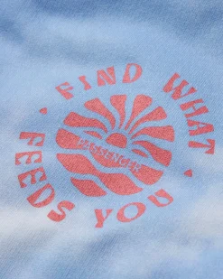 Redécouvrez le Sweat à Capuche Imprimé - Tie Dye Cornflower