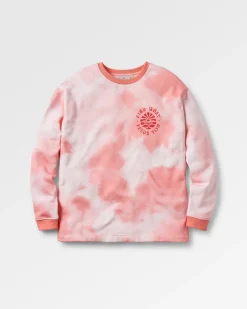 Redécouvrez le Sweatshirt en Coton Bio - Tie Dye Shell Pink