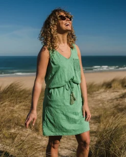 Robe en Coton Recyclé Rivergate - Épinette Verte