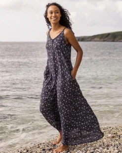 Robe Maxi Breeze - Simple Tile Faded Black