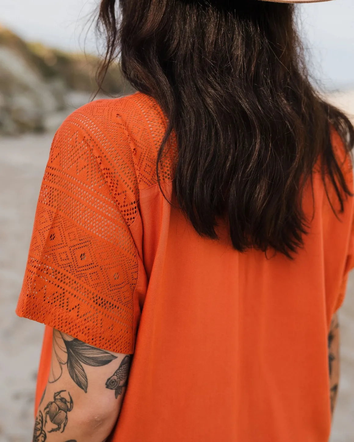 Robe Oversize Ambrose - Orange Brûlé