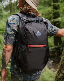 Sac à dos pliable recyclé Trail Light - Noir
