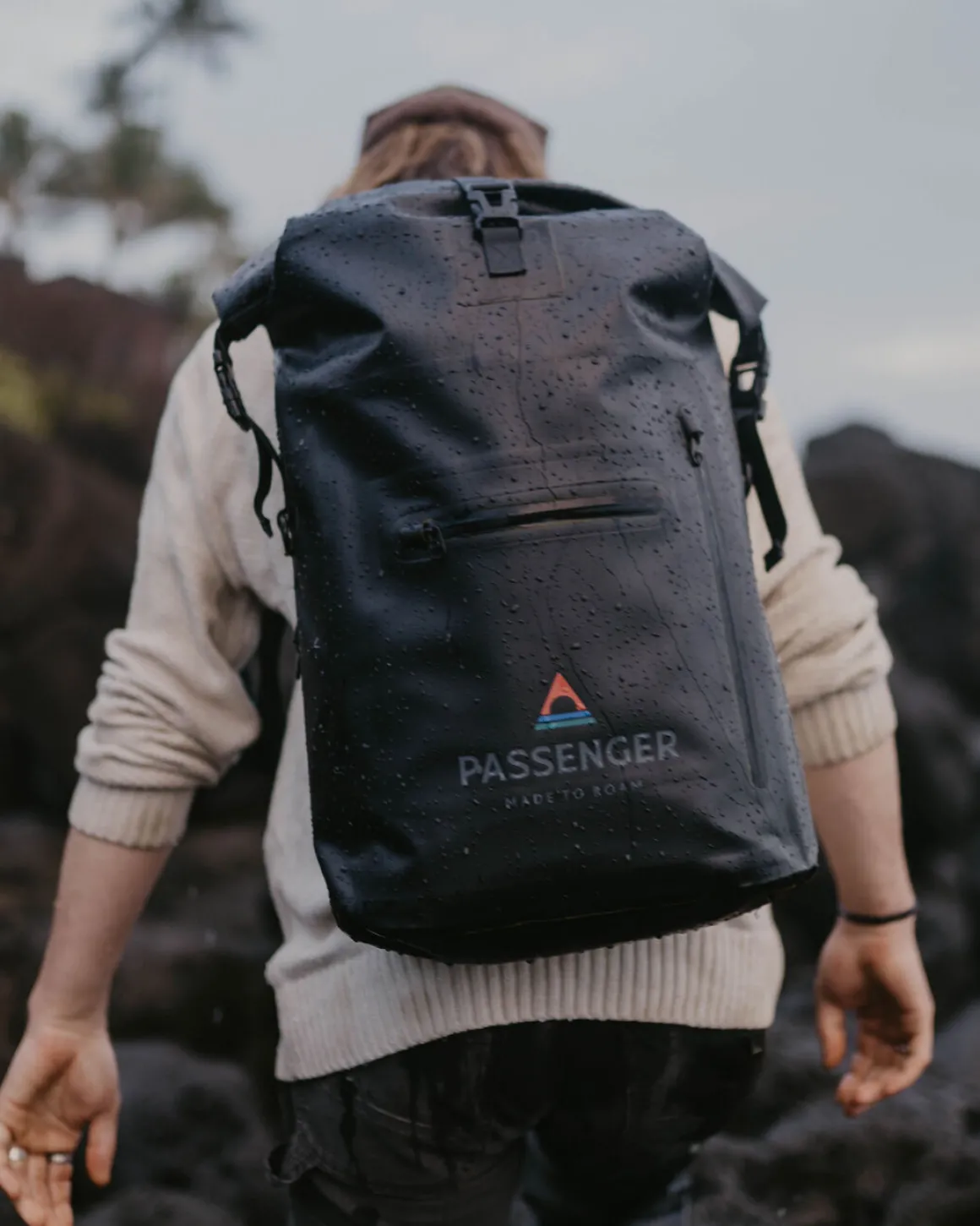 Sac à dos étanche recyclé 25L Tide - Noir