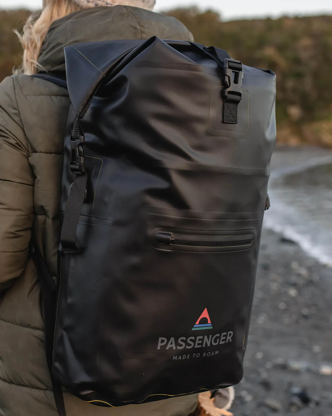 Sac à dos étanche recyclé 25L Tide - Noir