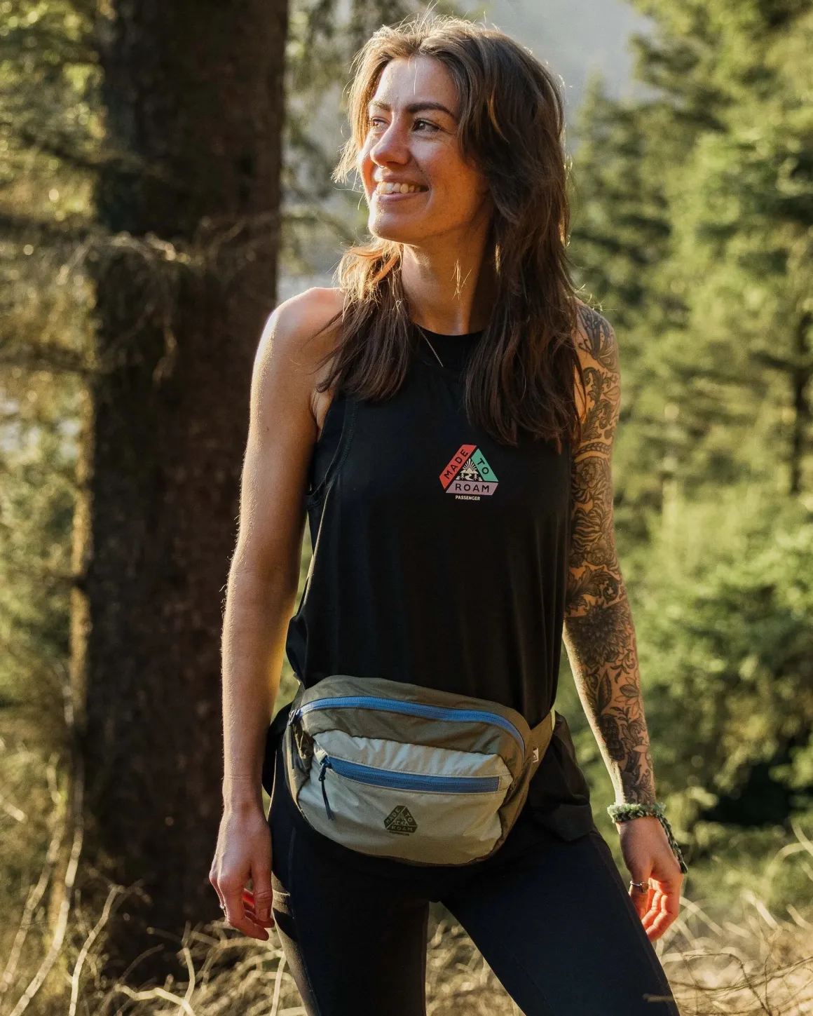 Sac Banane Pliable Recyclé Trail Light - Kaki