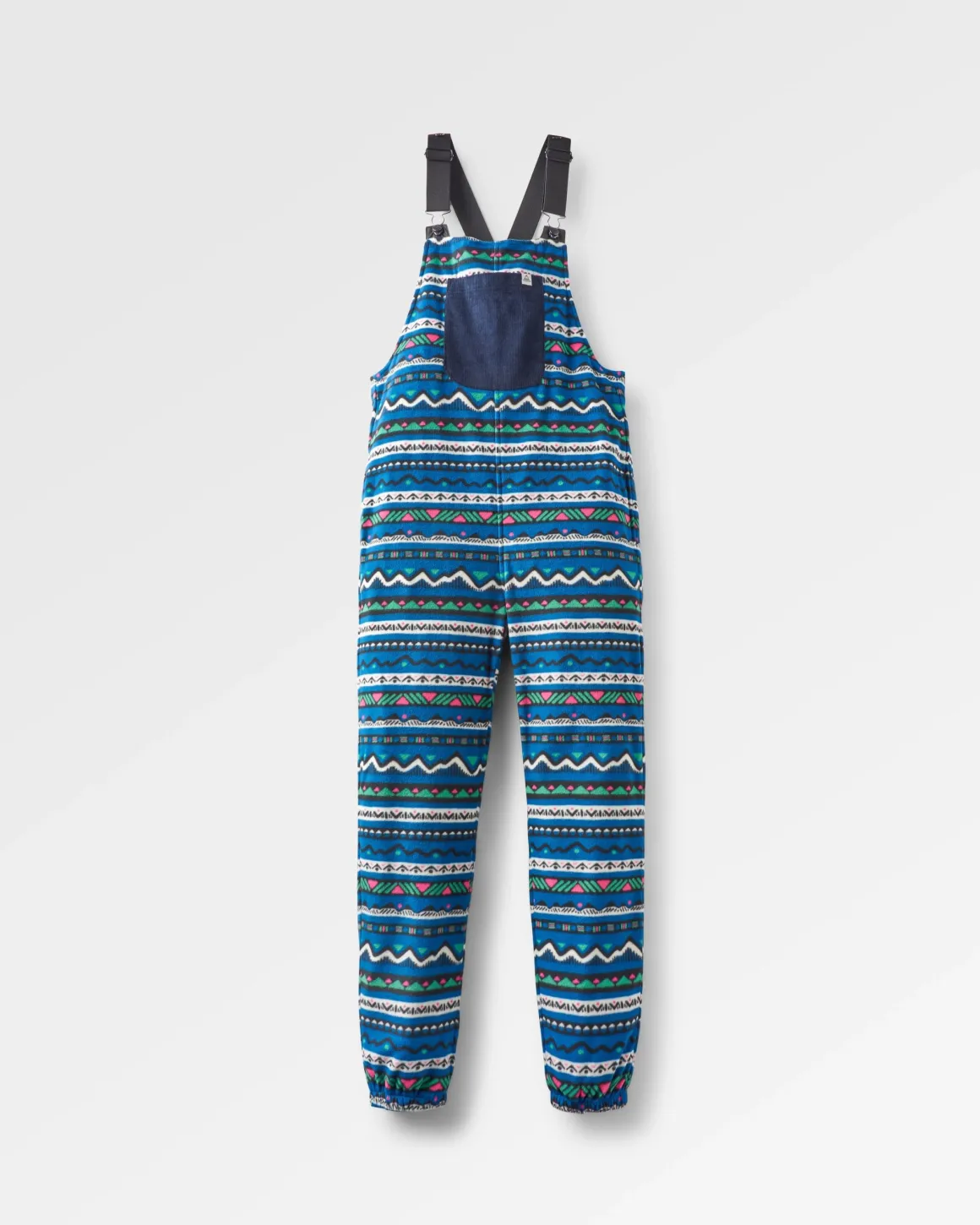 Salopettes en polaire recyclée Ace - Mountain Geo Tidal Blue