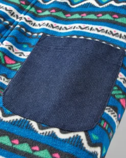 Salopettes en polaire recyclée Ace - Mountain Geo Tidal Blue