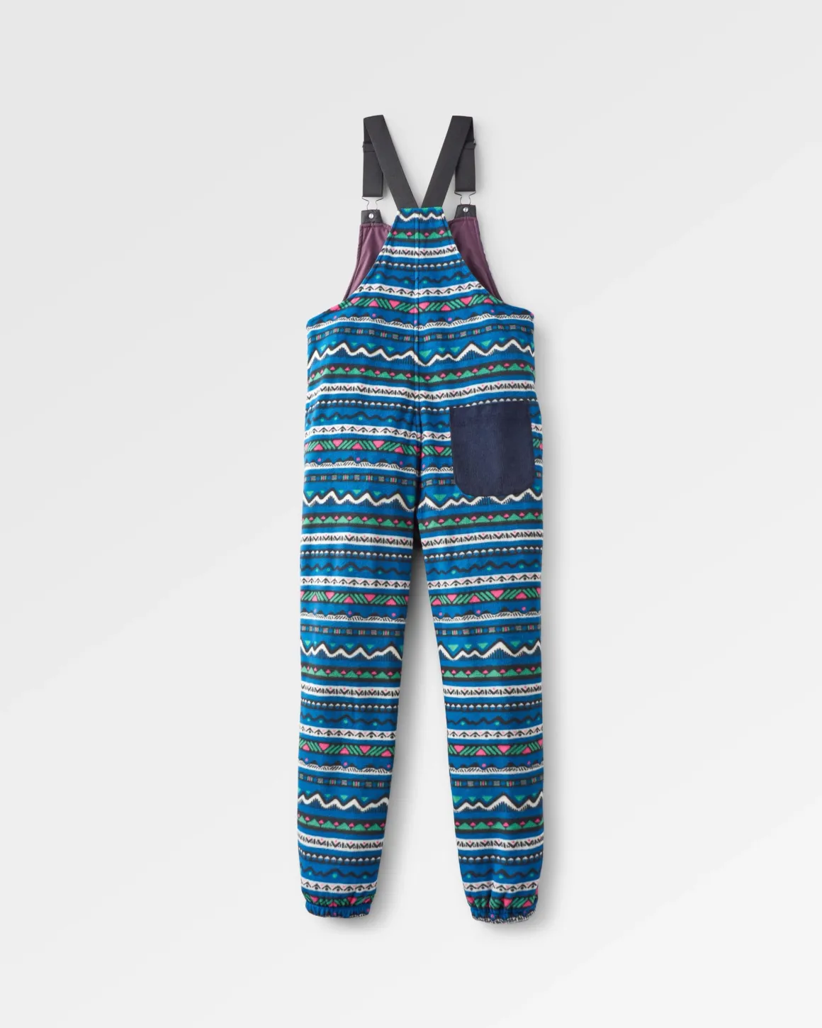 Salopettes en polaire recyclée Ace - Mountain Geo Tidal Blue