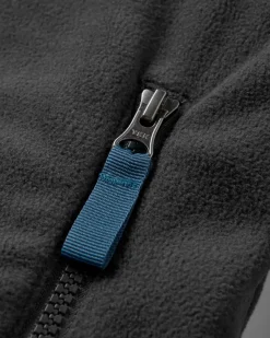 Set Off Recycled Polar 1/4 Zip Fleece - Deep Plum/Charcoal