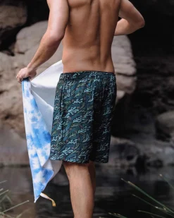 Short de Bain Polyvalent Porto Recyclé - Courant Océanique Noir