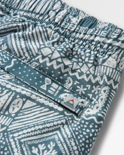 Short de bain polyvalent Porto Recyclé - Patchwork Vintage Forêt Sombre