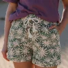 Short en Corde de Coton Bio Santosa - Pistache Algue