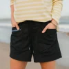 Short en coton bio Basswood - Noir