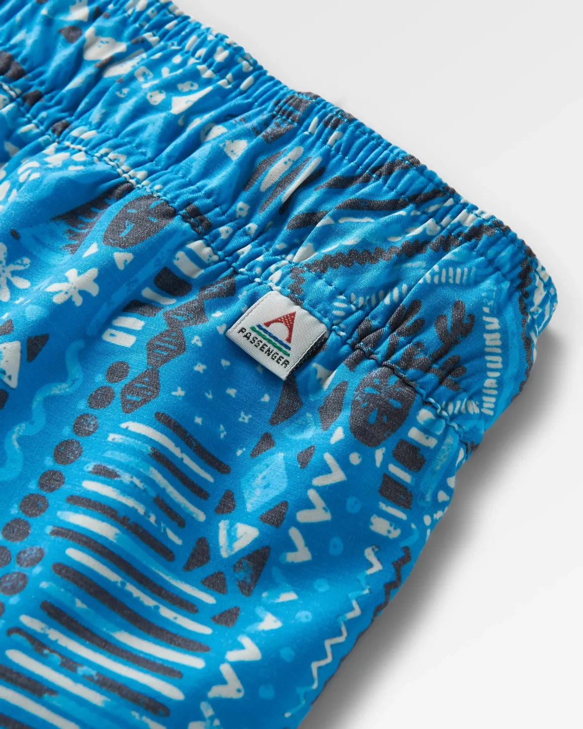 Short polyvalent recyclé Way Out - Patchwork vintage bleu piscine