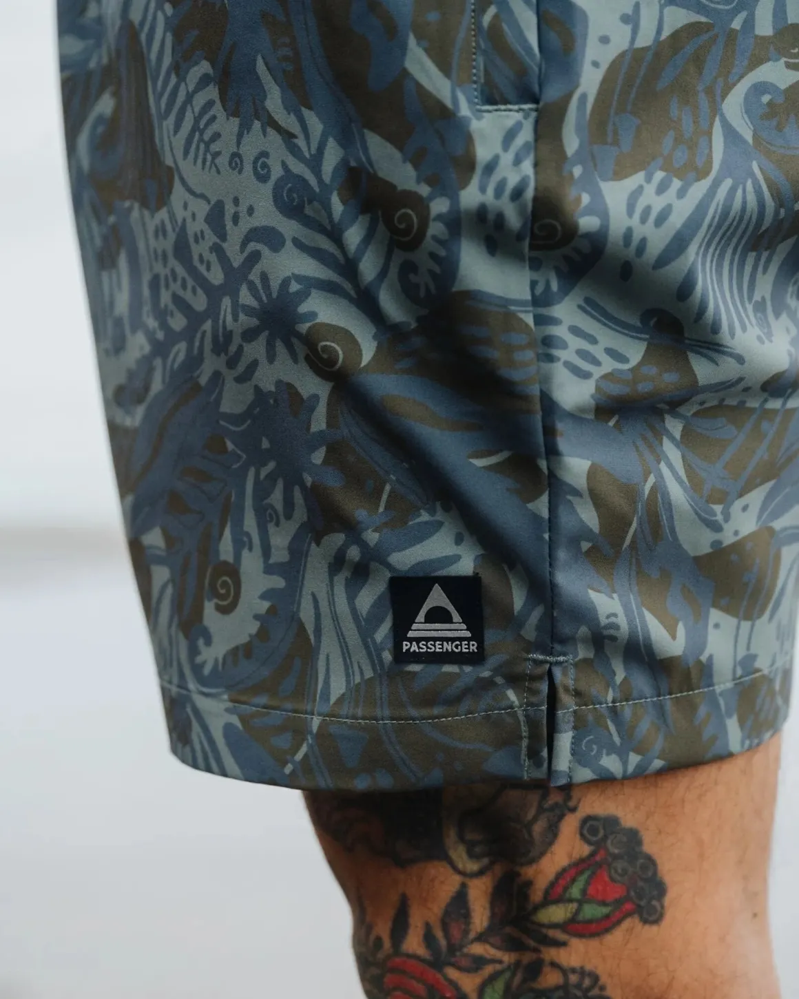 Short Sandune Trail - Algues Abstraites Pistache