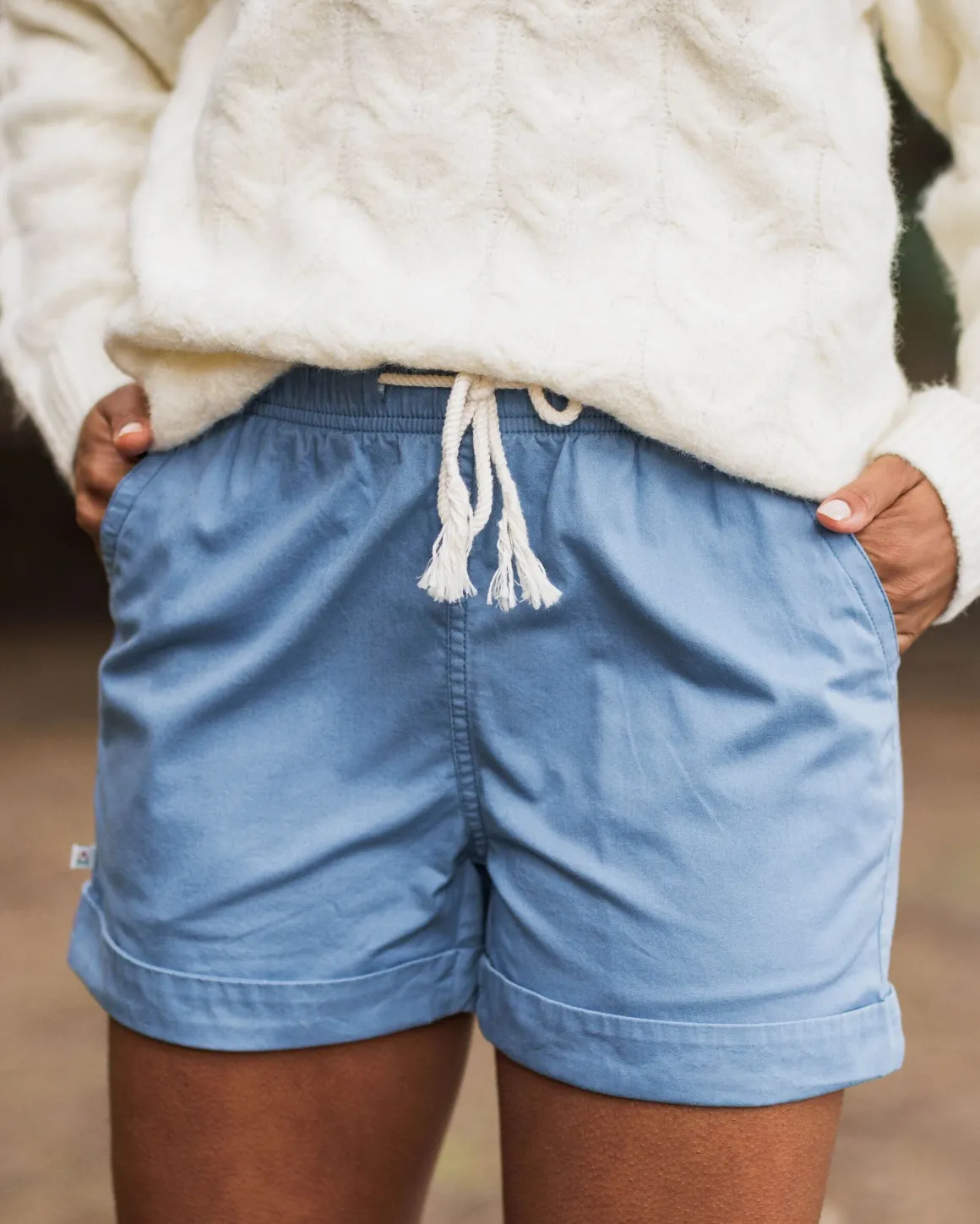 Short Santosa Twill - Blue Shadow