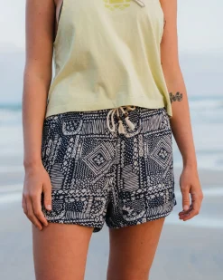 Short Tissé Santosa - Patchwork Vintage Marine